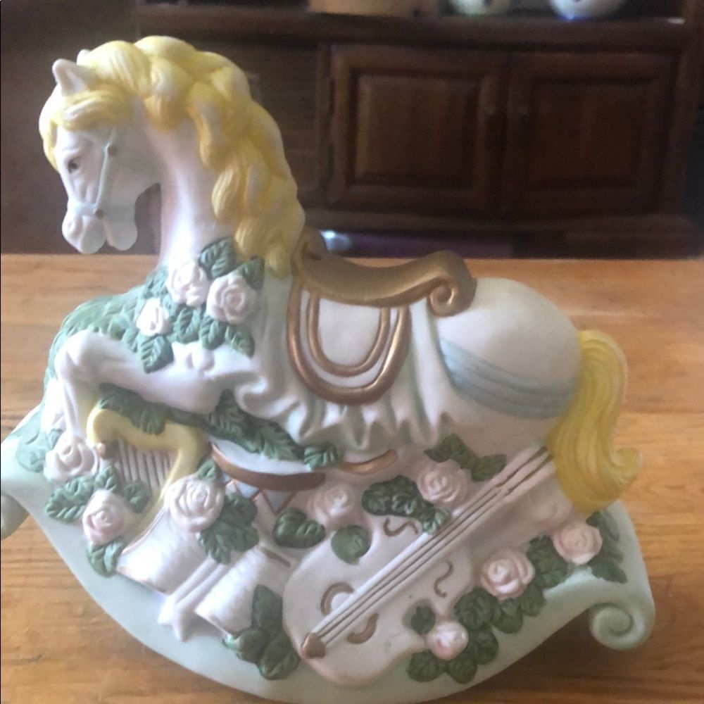 Source Unknown Pastel Rocking Horse Decor